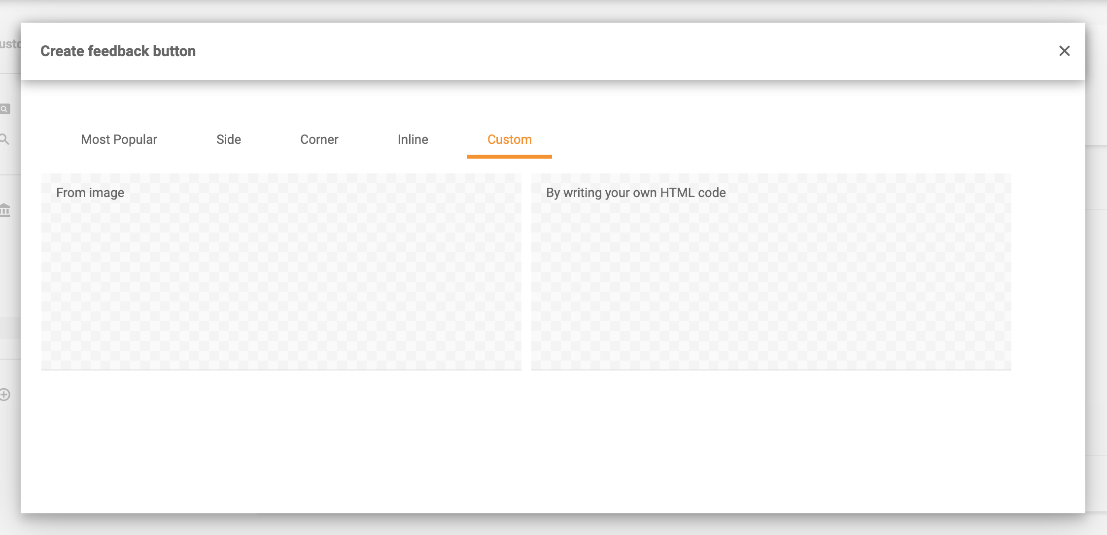 Prilagojeni gumbi za povratne informacije
