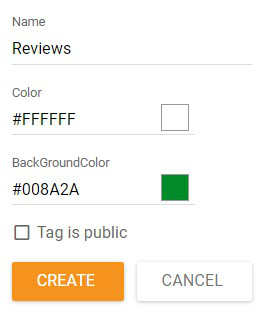Spreminjanje lastnosti oznak v LiveAgent