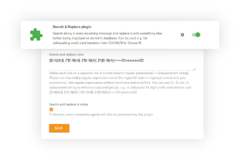 Funkcija iskanja in zamenjave v LiveAgent