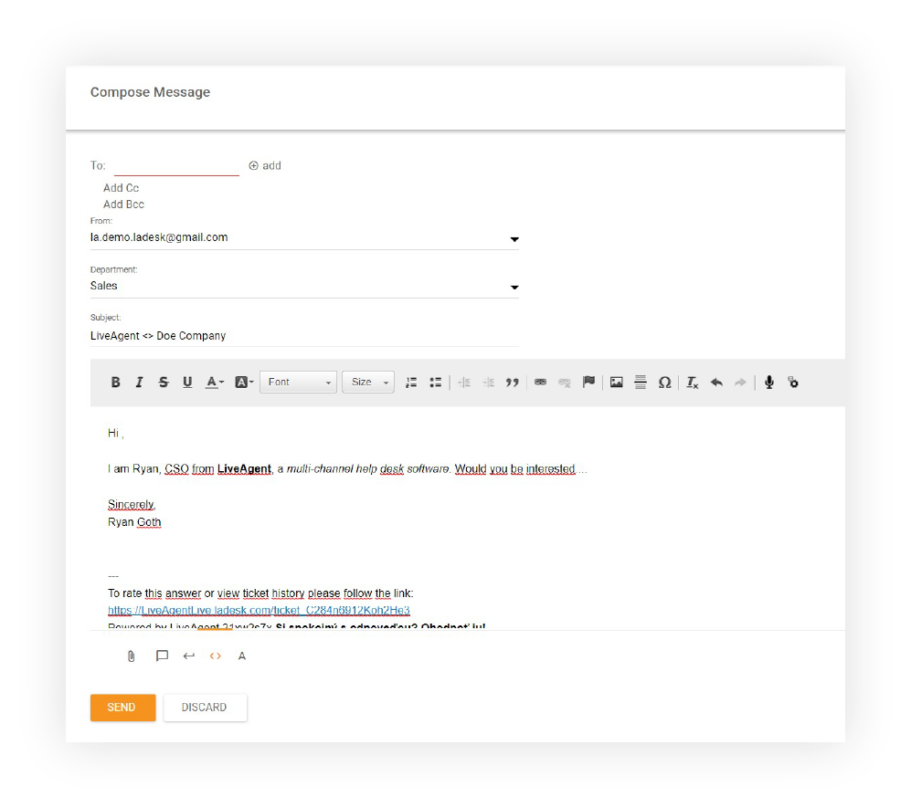 Urejevalnik WYSIWYG - Nova vstopnica