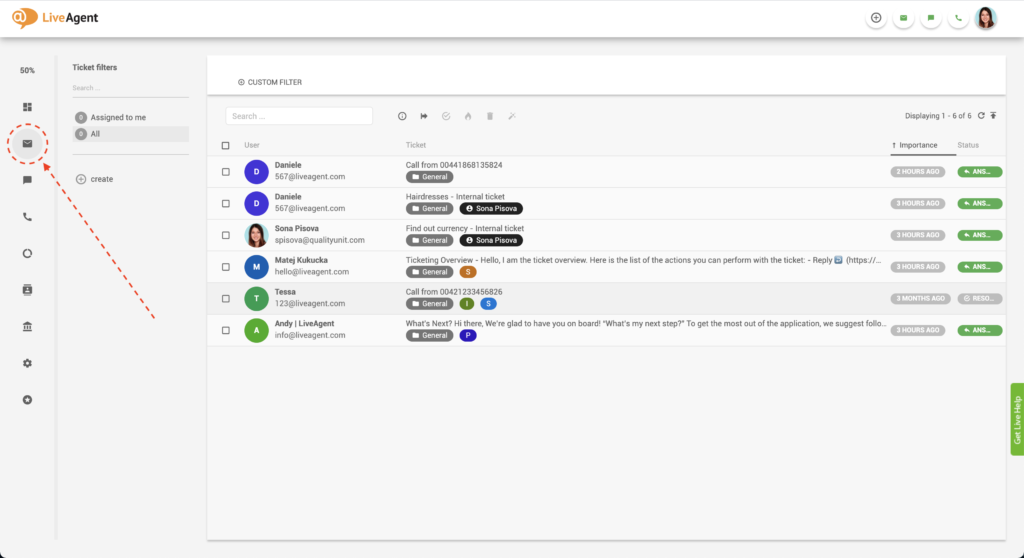 Nadzorna plošča vstopnic