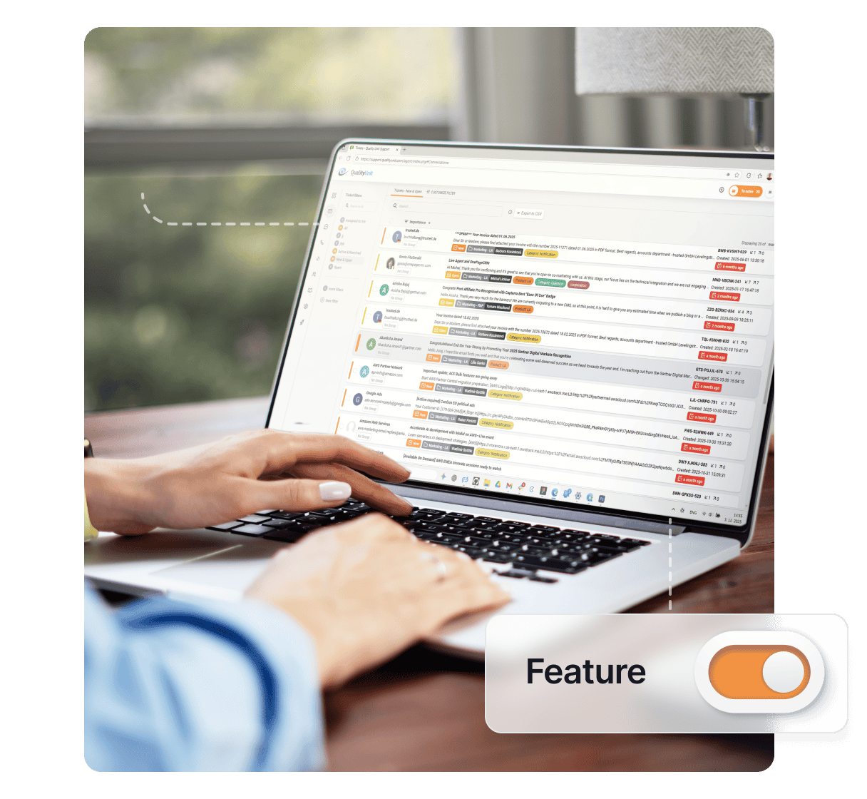Funkcije poročil o storitvah za stranke
