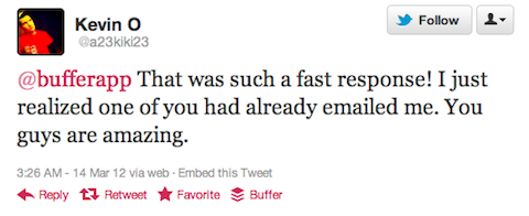 Primer hitrega odgovora