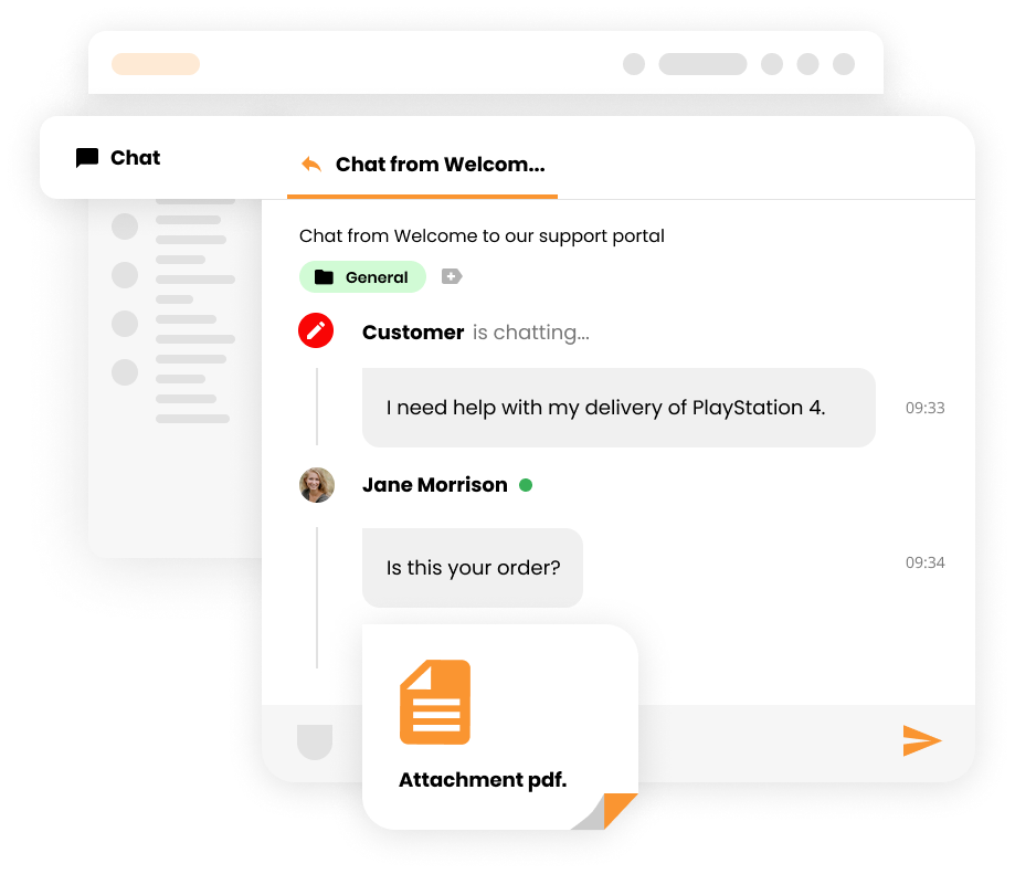 Attachment in ticket