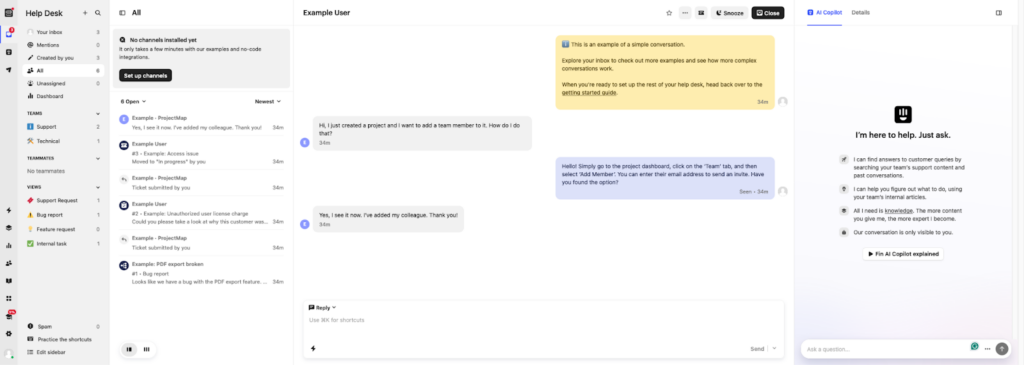 Programska oprema za storitve za stranke Intercom