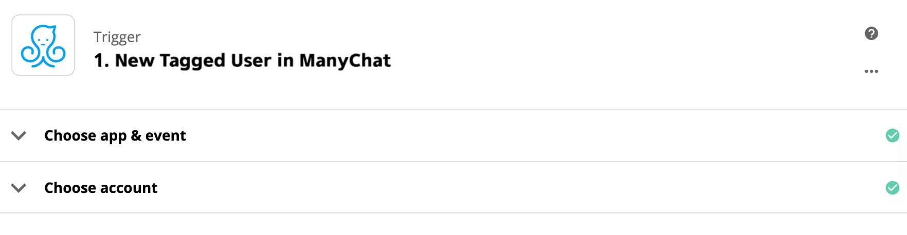Nastavitev ManyChat sprožilca v Zapierju