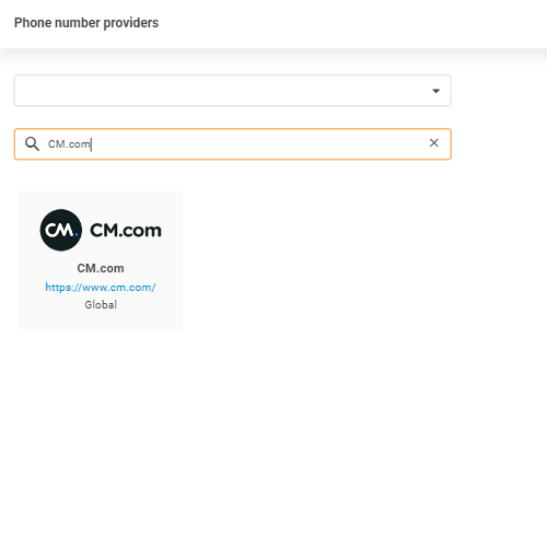 CM.com provider