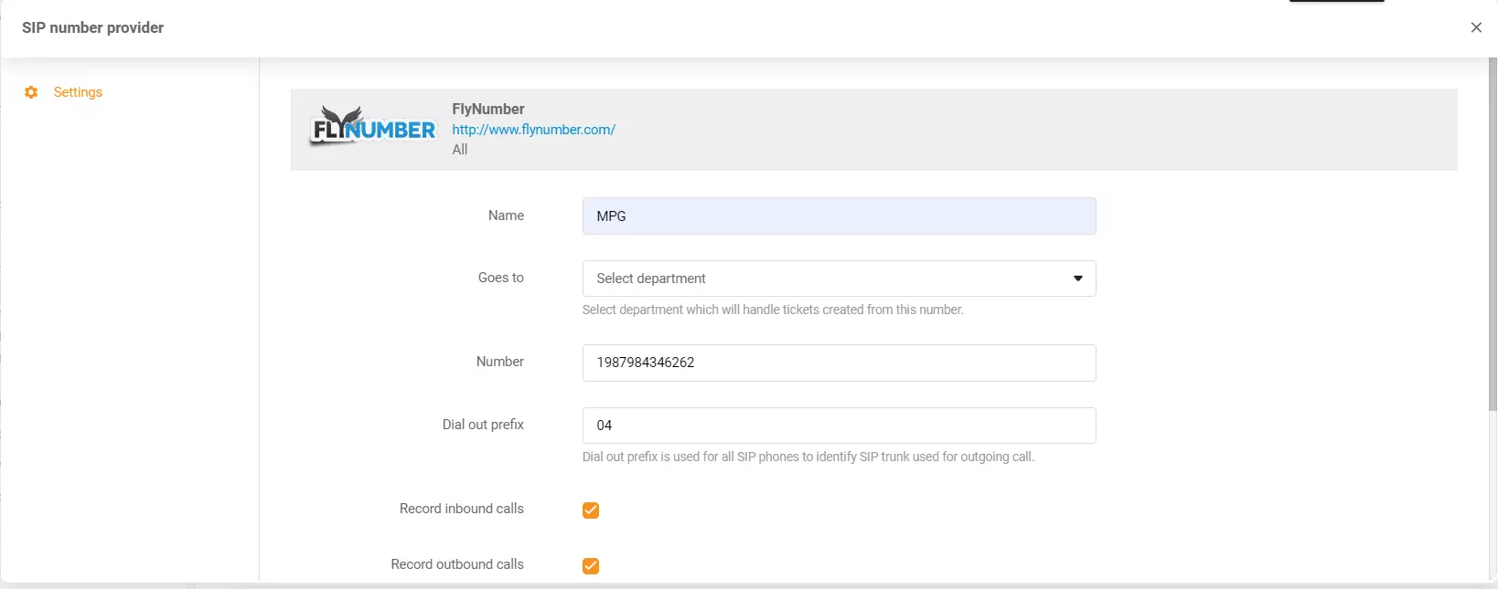 FlyNumber poverilnice