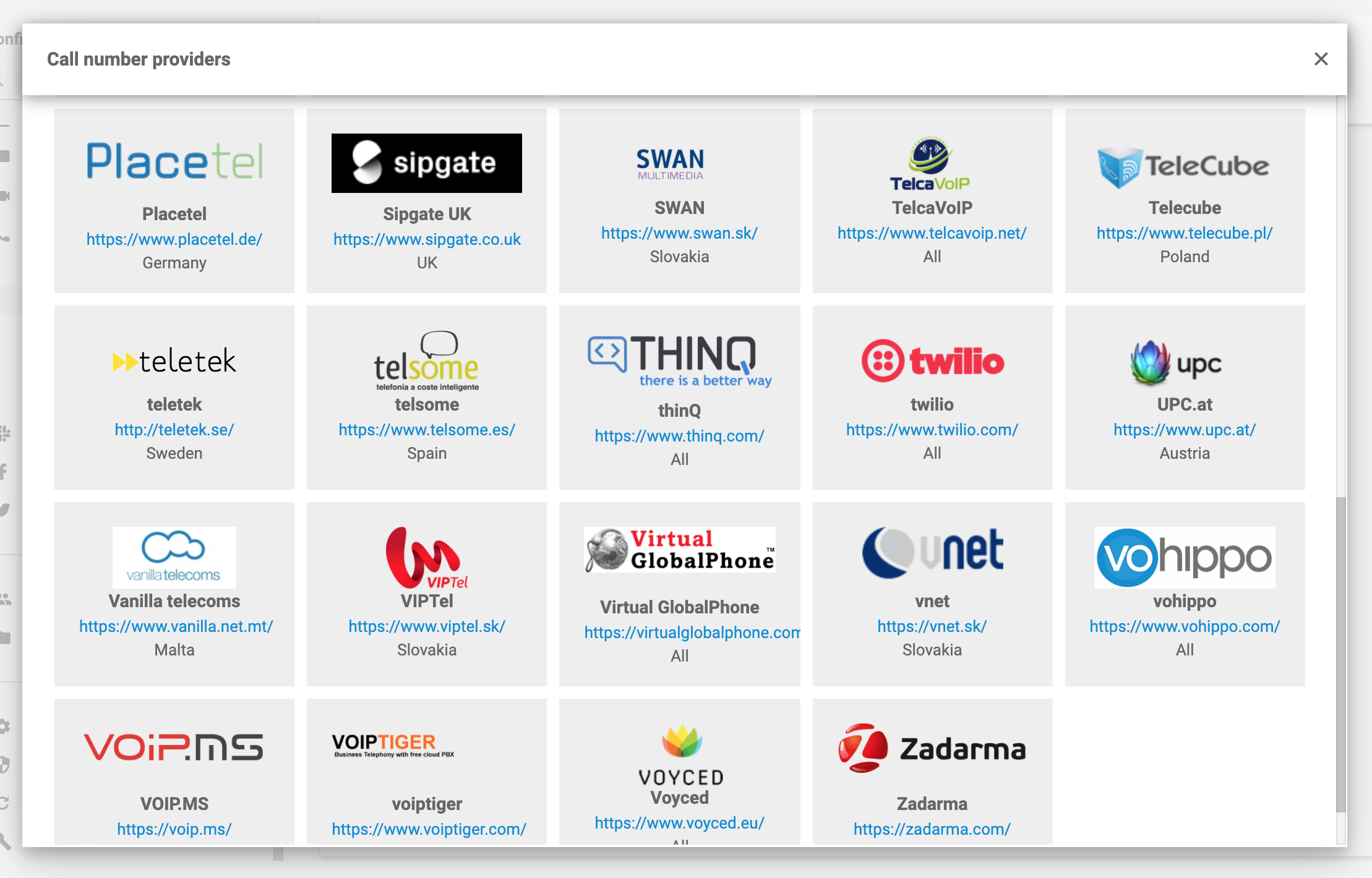 Swan VoIP partner v LiveAgent