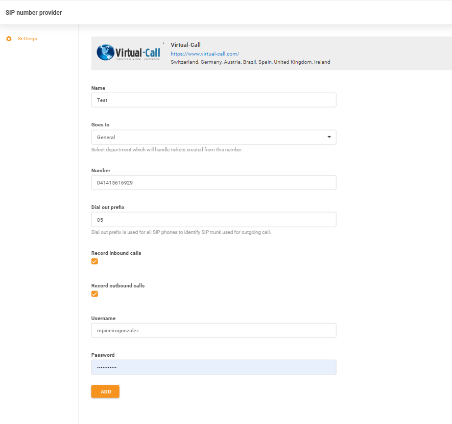 Virtual-Call podatki