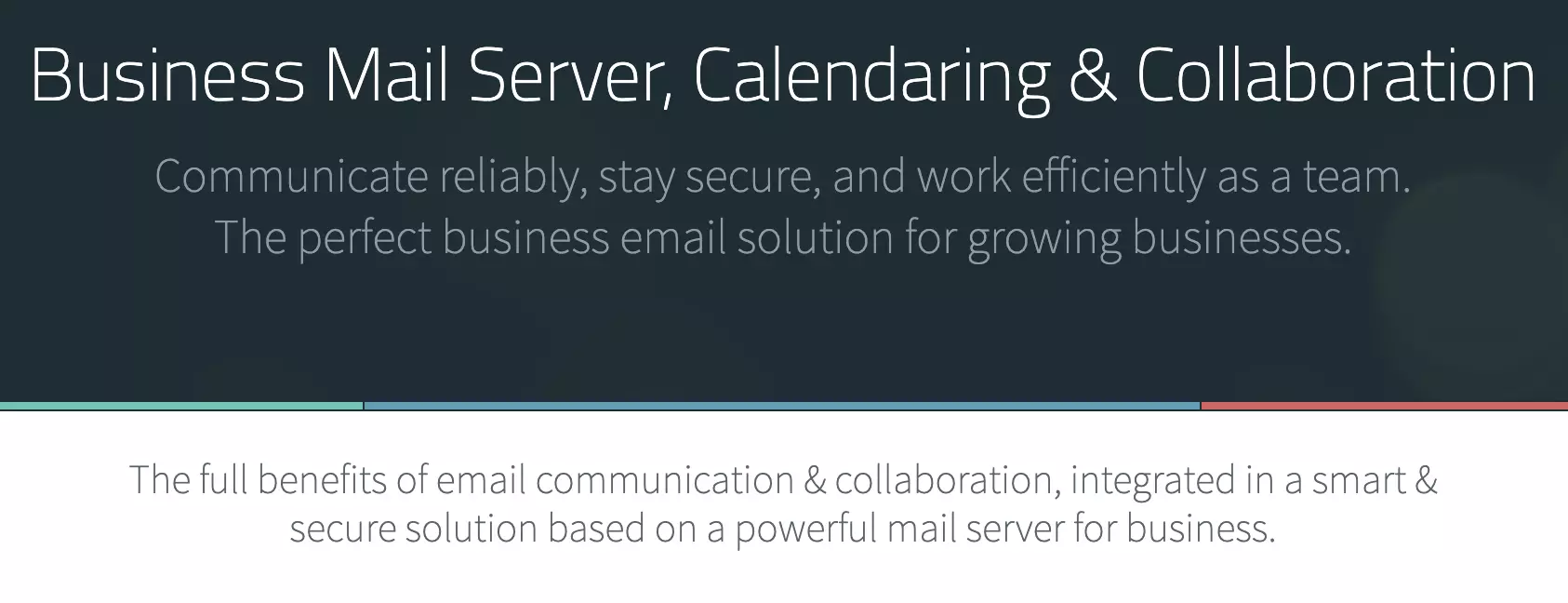 Axigen website with software information