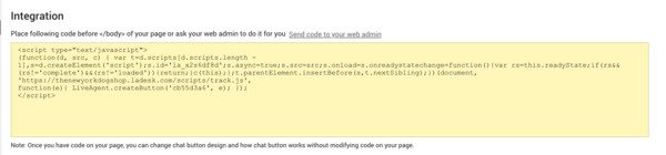Koda za integracijo BigCommerce