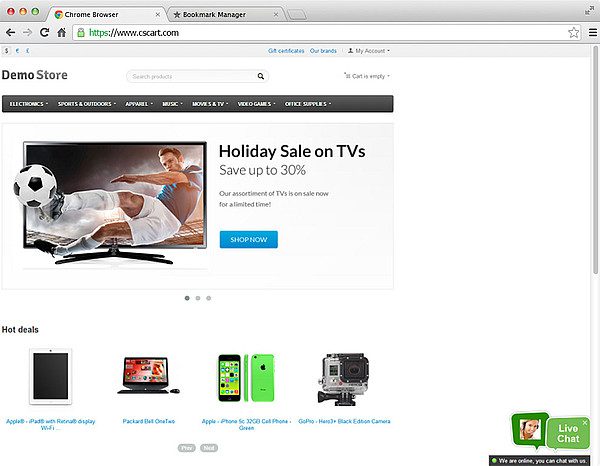 Integracija LiveAgent CS-Cart v živo