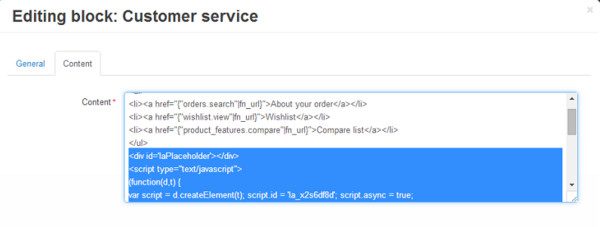 Integracija LiveAgent CS-Cart