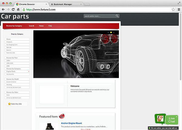 Aktivna integracija živega klepeta Fortune 3