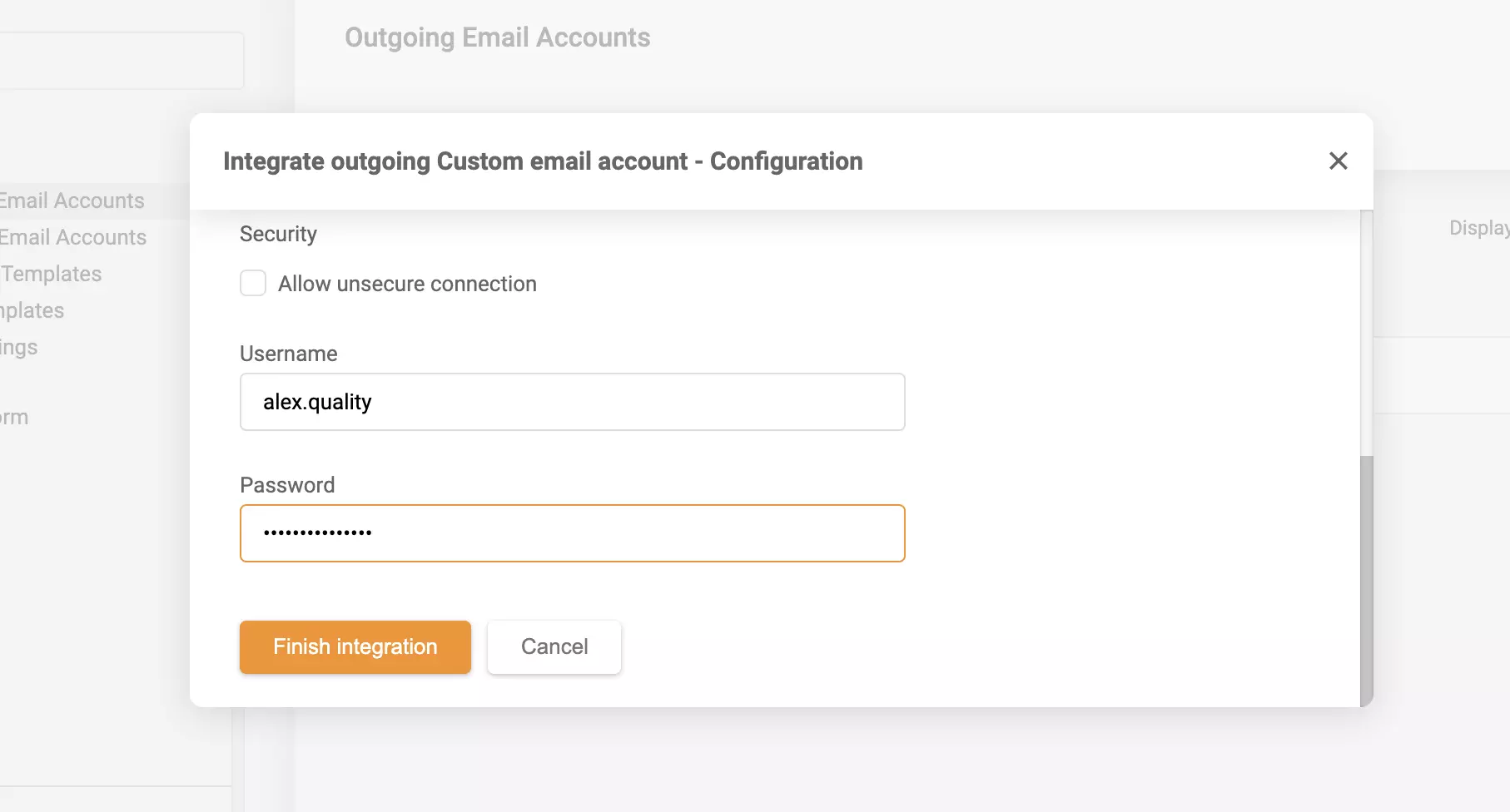 Zadnji korak integracije GMX z LiveAgent