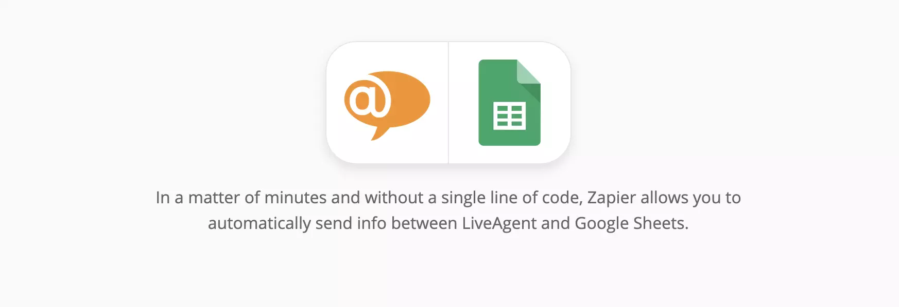 Integracija LiveAgent in Google Sheets na Zapier