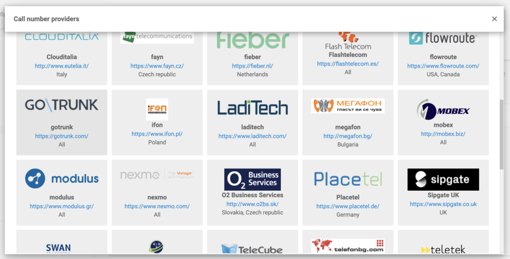 GoTrunk na seznamu ponudnikov VoIP v LiveAgent