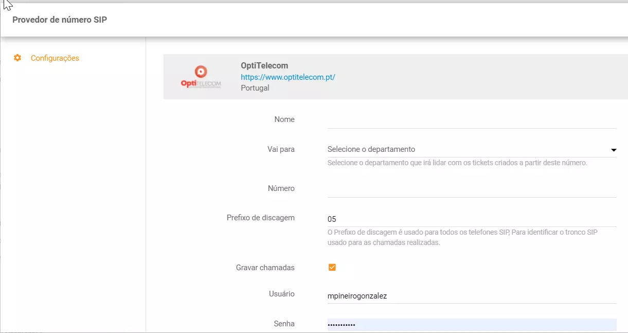 Konfigurirajte telefonsko številko Yootel v LiveAgent