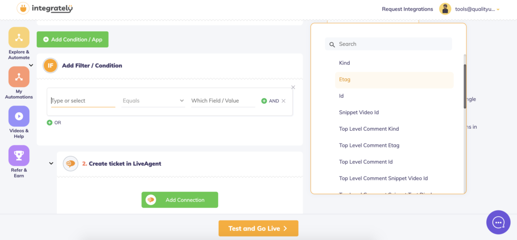 Graditelj avtomatizacije za razdelane delovne tokove