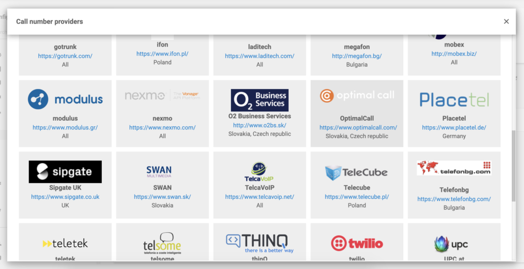 Optimal Call na seznamu ponudnikov VoIP