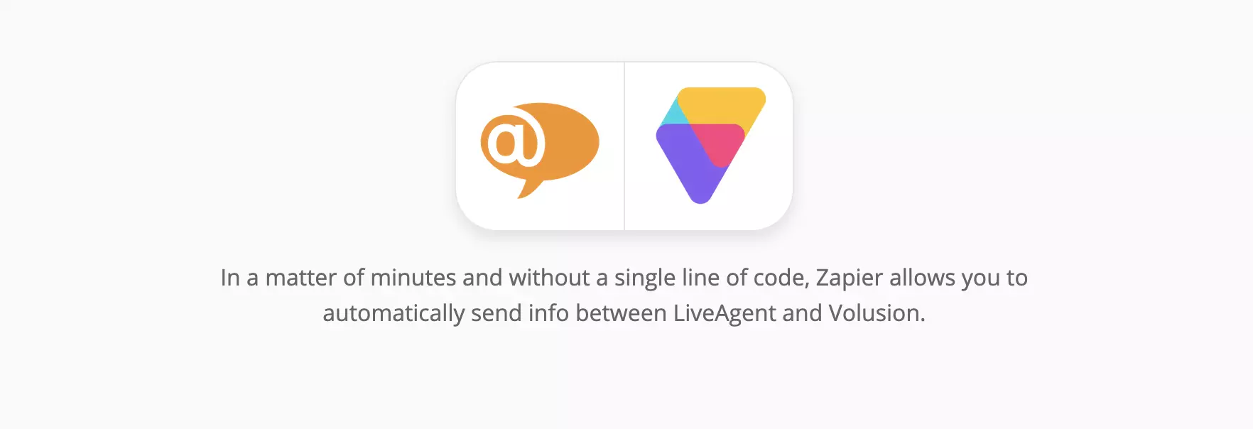 Integracija LiveAgent in Volusion na Zapier
