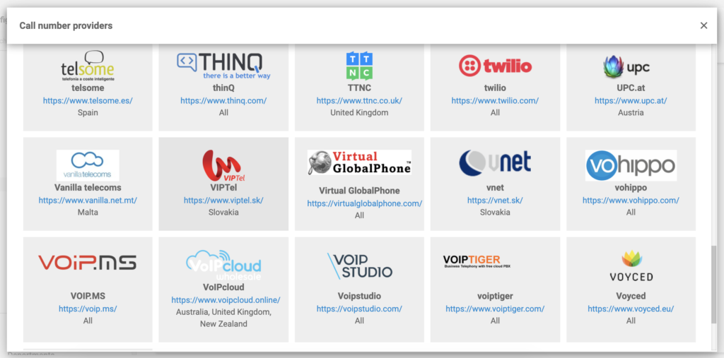 VoIPcloud na seznamu ponudnikov VoIP