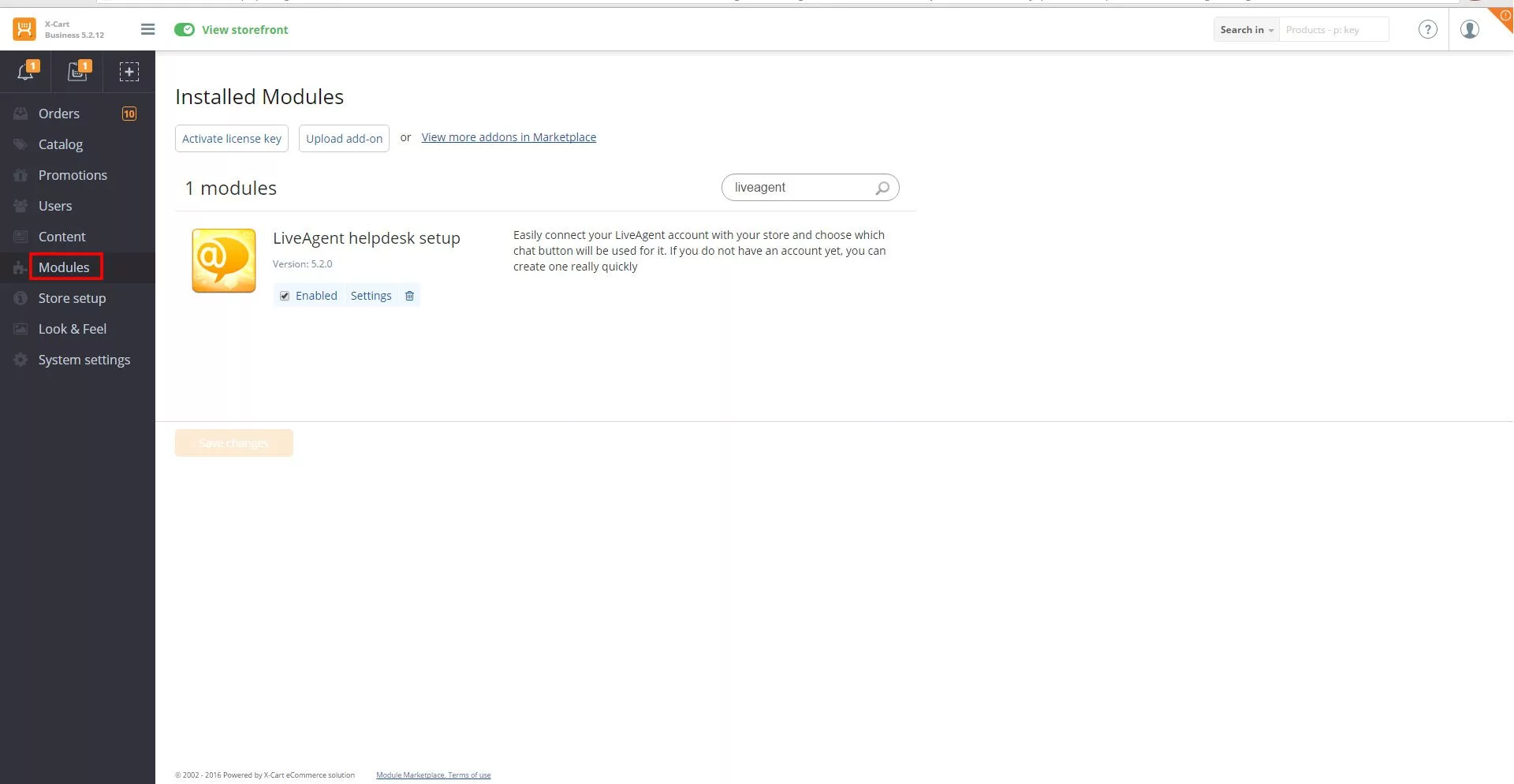 Nastavitev integracije X-Cart LiveAgent