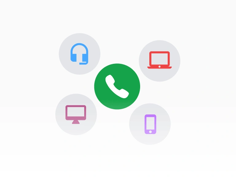 Več podprtih klicnih naprav in telefonov