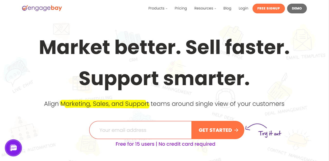 Programska oprema CRM EngageBay