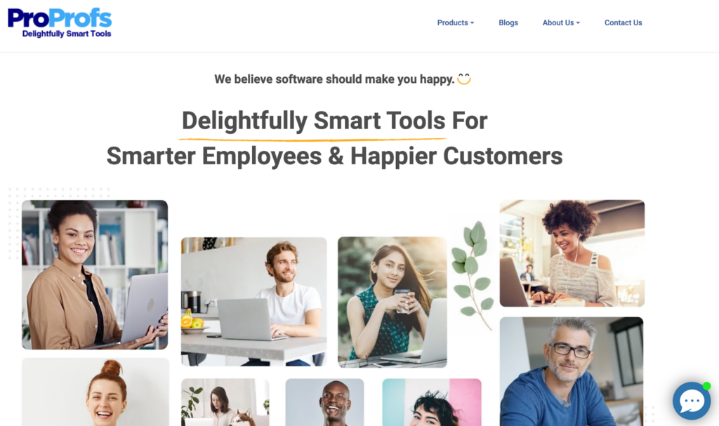 ProProfs knowledge base software homepage