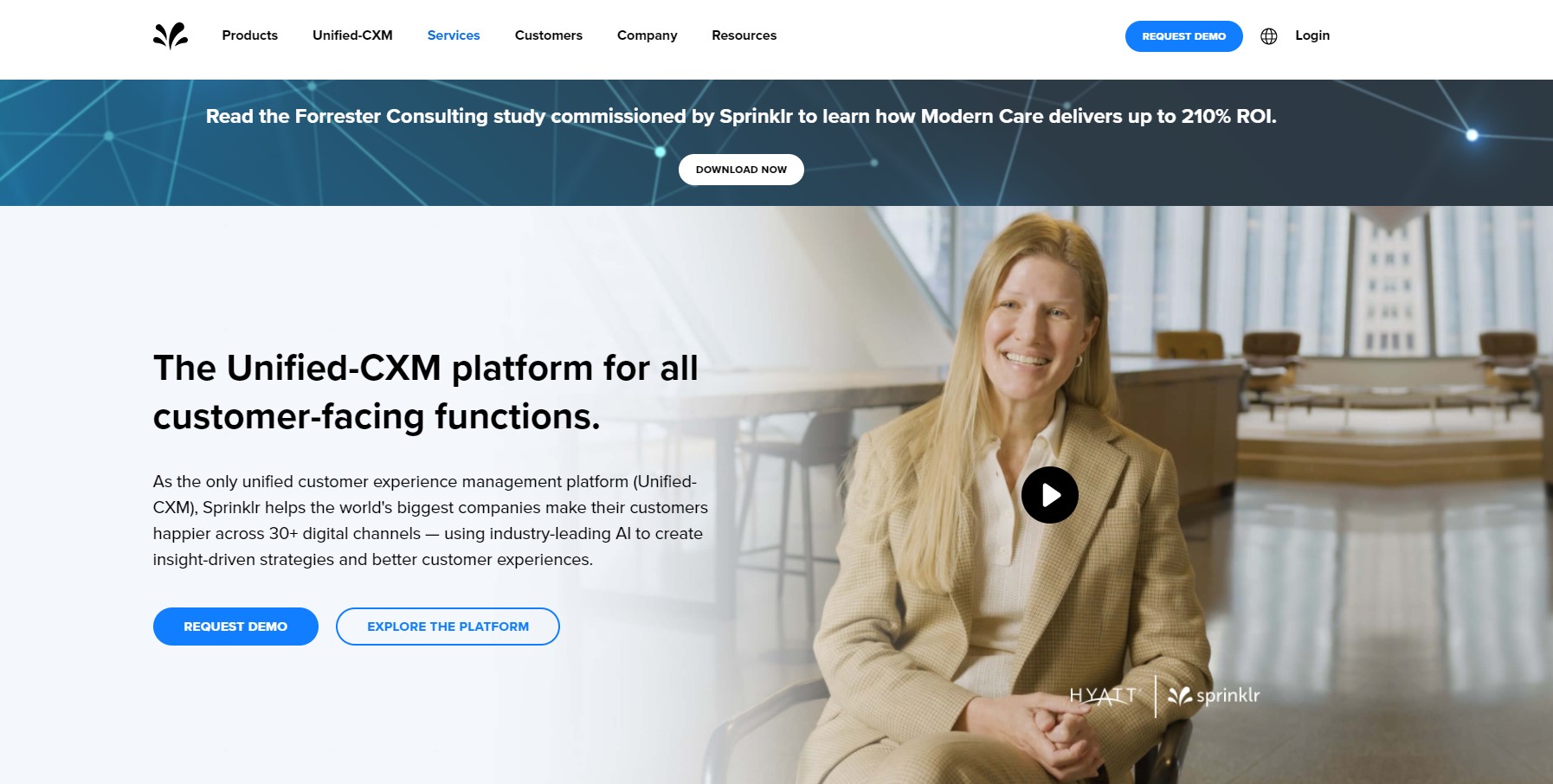 Domača stran Sprinklr