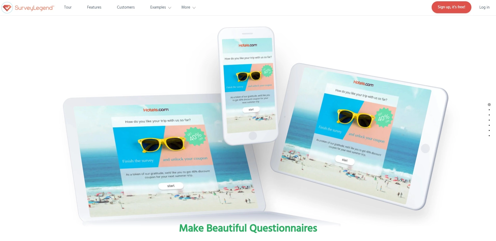 Domača stran SurveyLegend