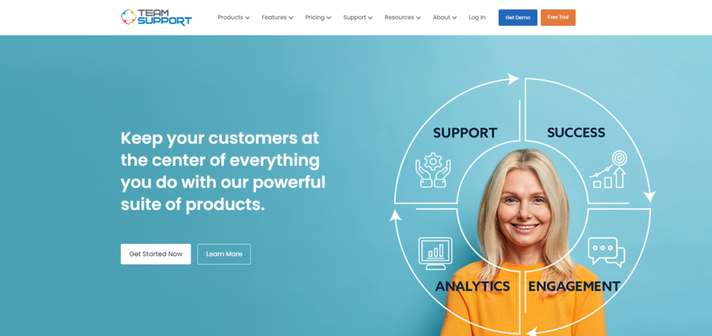 Domača stran TeamSupport