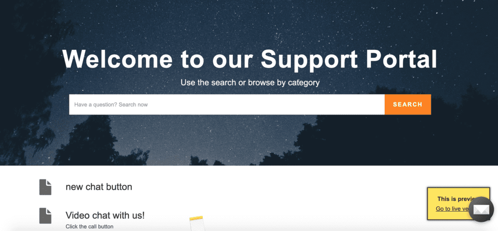 Primer portala za stranke