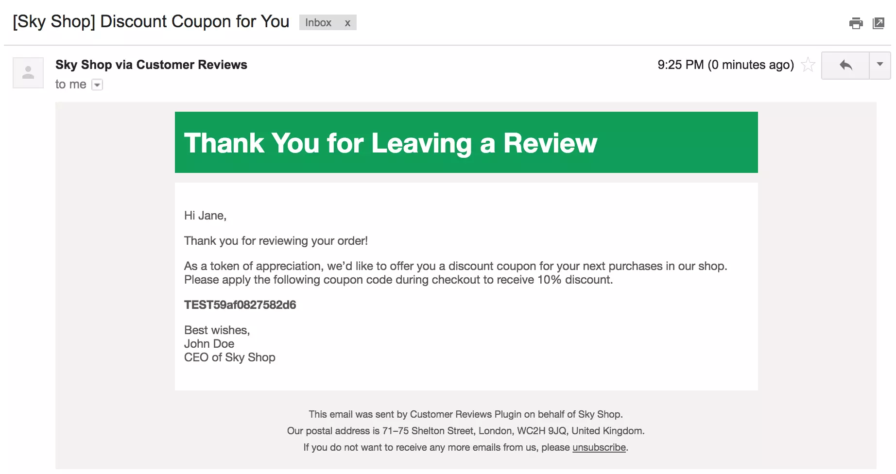 Primer popusta za oceno