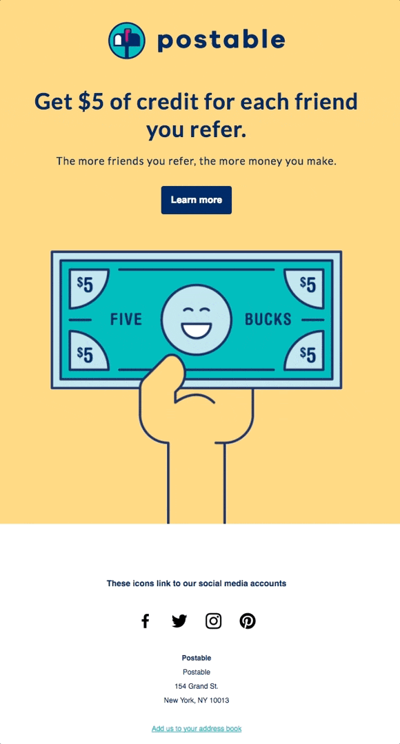 Primer referenčnega marketinškega programa